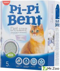 Комкующийся наполнитель Pi-Pi Bent Deluxe Clean Cotton для кошачьих туалетов