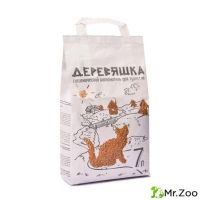 Древесный наполнитель Зверьё моё Деревяшка для кошачьих туалетов