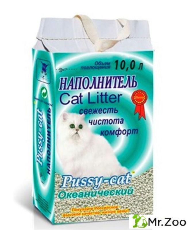 Наполнитель Pussy-Cat Океанический для кошачьих туалетов