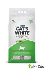 Cat's White Aloe Vera комкующийся наполнитель с ароматом алоэ вера для кошачьего туалета