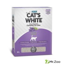 Cats White BOX Lavender комкующийся наполнитель с нежным ароматом лаванды