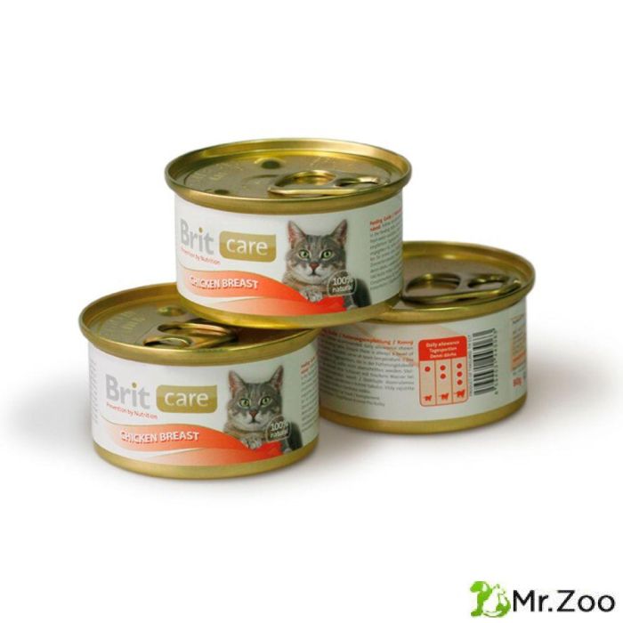 Консервы Brit Care Chicken Breast куриная грудка для кошек