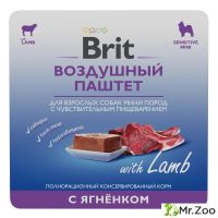Brit Premium Воздушный паштет с ягненком для взрослых собак мини пород с чувствительным пищеварением