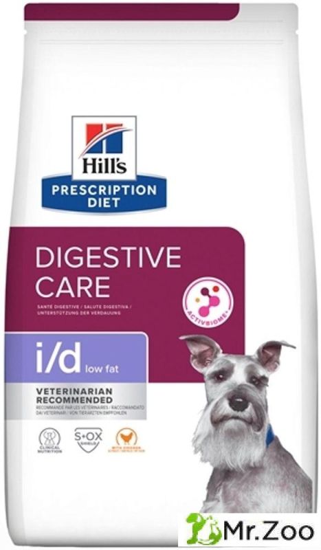 Сухой диетический корм Hill's Prescription Diet I/D для собак диетический рацион при заболеваниях ЖКТ низкокалорийный