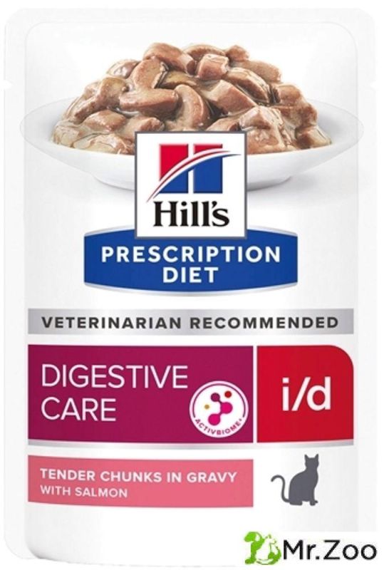 Влажный диетический корм Hill's Prescription Diet i/d для кошек при расстройствах пищеварения жкт лосось