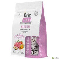 Сухой корм Brit Care Cat Kitten Healthy Growth для котят беременных.и кормящих кошек с индейкой