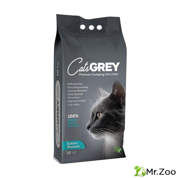 Cat's GREY Cotton Blossom комкующийся наполнитель с ароматом хлопкового цветка для кошачьего туалета