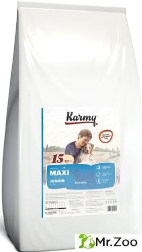 Сухой корм Karmy Maxi Junior для щенков крупных пород Телятина