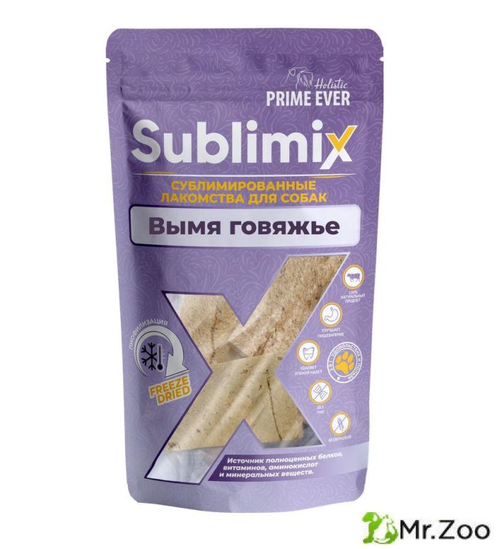 Лакомство Prime Ever Sublimix для собак Вымя говяжье
