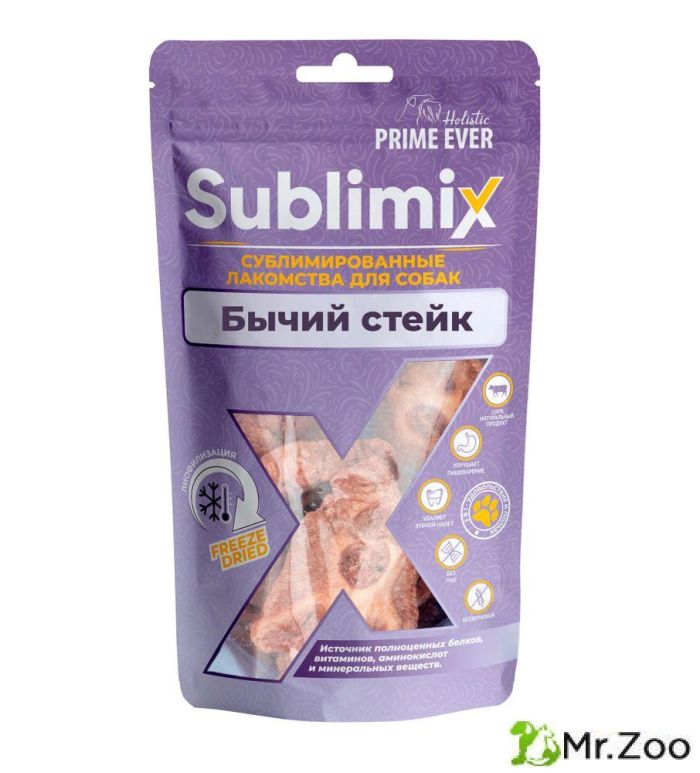 Лакомство Prime Ever Sublimix для собак Бычий стейк