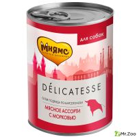 Мнямс консервы для собак всех пород паштет из мясного ассорти с морковью Олья Подрида по-барселонски