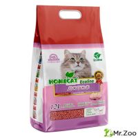 Комкующийся наполнитель HOMECAT «Эколайн» для кошачьих туалетов лотос
