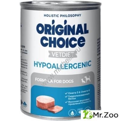 Консервы ORIGINAL CHOICE VETDIET Hypoallergenic для собак с пищевой аллергией или непереносимостью