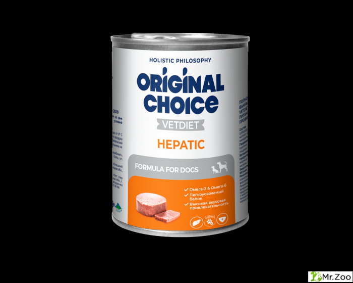 Консервы ORIGINAL CHOICE VETDIET Hepatic для собак профилактика болезней печени