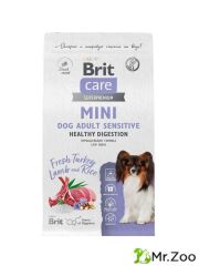 Сухой корм BRIT CARE Mini Sensitive Healthy Digestion индейка ягненок1,5кг
