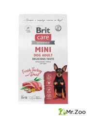 Сухой корм BRIT CARE Mini Adult Delicious Taste индейка утка 1,5кг