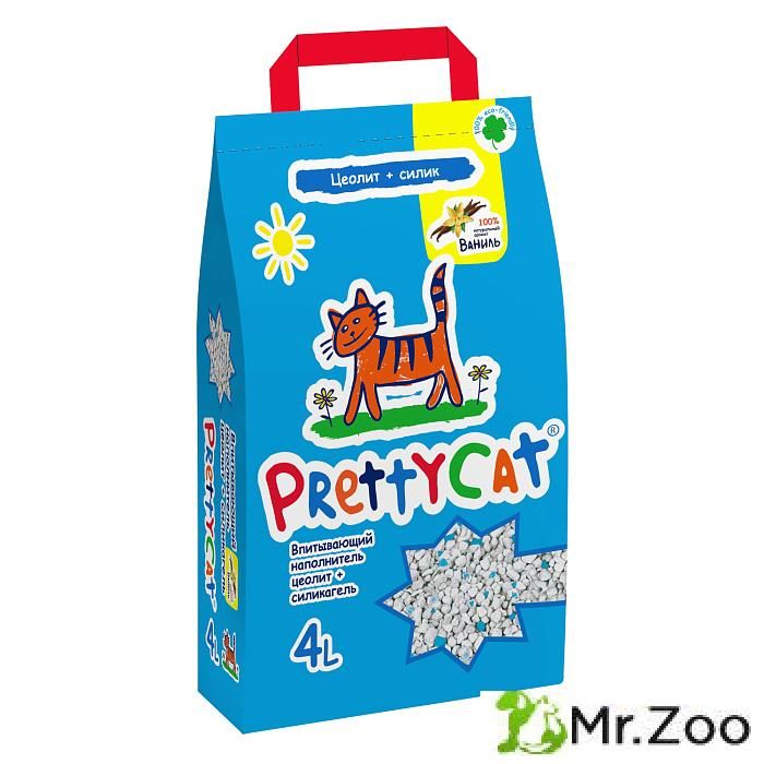 Наполнитель PrettyCat впитывающий глиняный Aroma Fruit с део-кристаллами 2 кг (4 л)