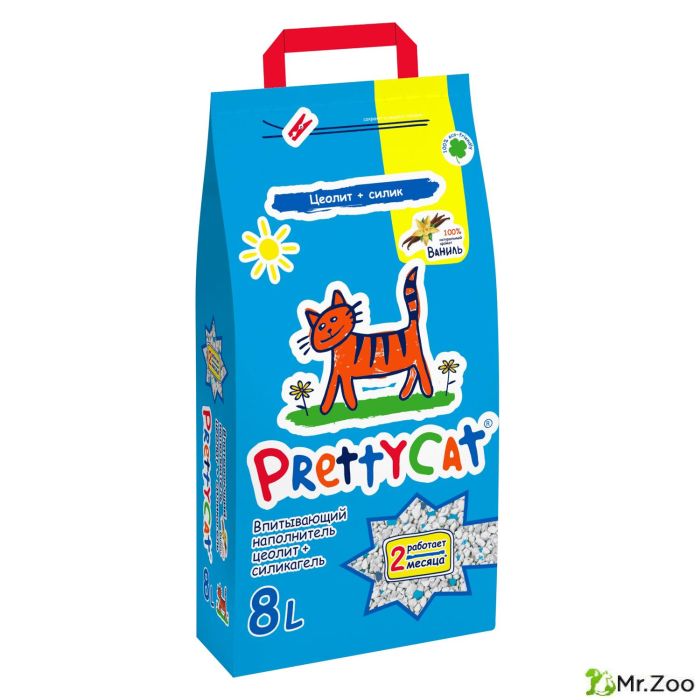 Наполнитель PrettyCat впитывающий глиняный Aroma Fruit с део-кристаллами 4 кг (8 л)