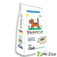 Наполнитель PrettyCat впитывающий древесный Wood Granules