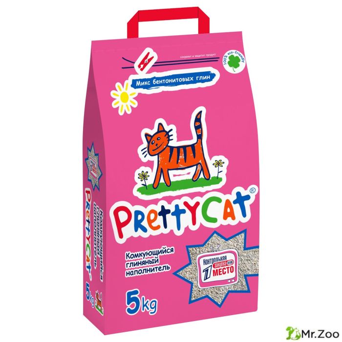 Наполнитель PrettyCat комкующийся бентонитовый Euro Mix