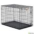 Клетка MidWest iCrate для собак 108х72х77h см 1 дверь черная Клетка MidWest iCrate для собак 108х72х77h см 1 дверь черная