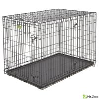 Клетка MidWest iCrate для собак 124х79х82h см 2 двери черная