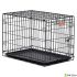 Клетка MidWest iCrate для собак 76х48х53h см 1 дверь черная Клетка MidWest iCrate для собак 76х48х53h см 1 дверь черная
