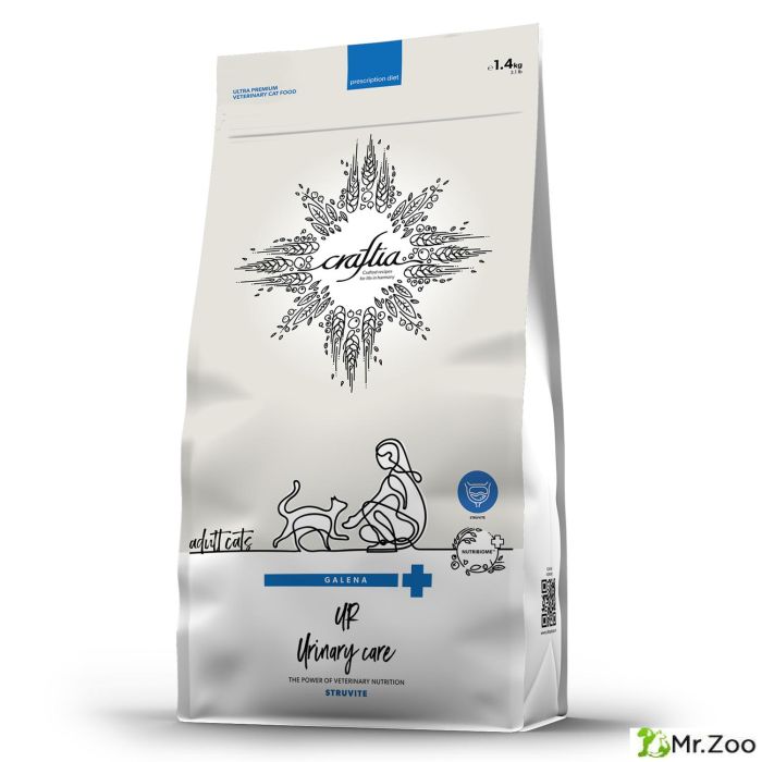 Ветеринарная диета CRAFTIA GALENA CAT URINARY CARE Уринари для кошек для растворения струвитных камней 1.4 кг