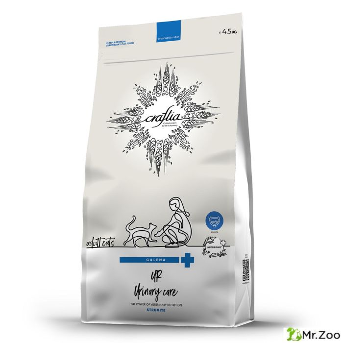 Ветеринарная диета CRAFTIA GALENA CAT URINARY CARE Уринари для кошек для растворения струвитных камней 4.5 кг