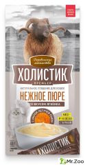Деревенские лакомства Холистик Премьер для кошек Нежное пюре со вкусом ягненка с икрой летучей рыбы 4х10г