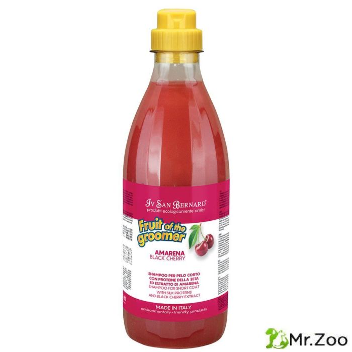 Шампунь Iv San Bernard Fruit of the Groomer Black Cherry для короткой шерсти с протеинами шелка