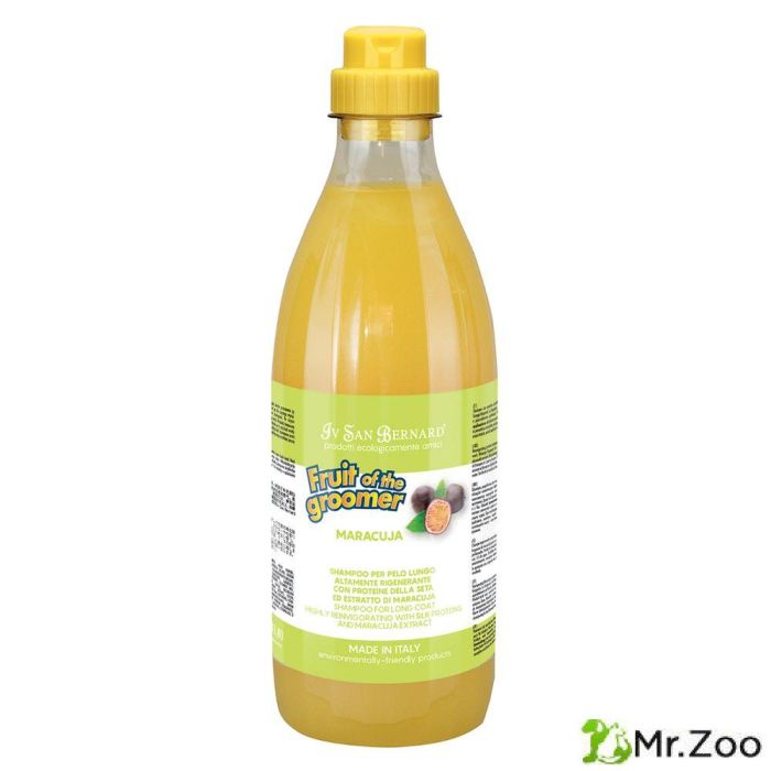 Шампунь Iv San Bernard Fruit of the Groomer Maracuja для длинной шерсти с протеинами