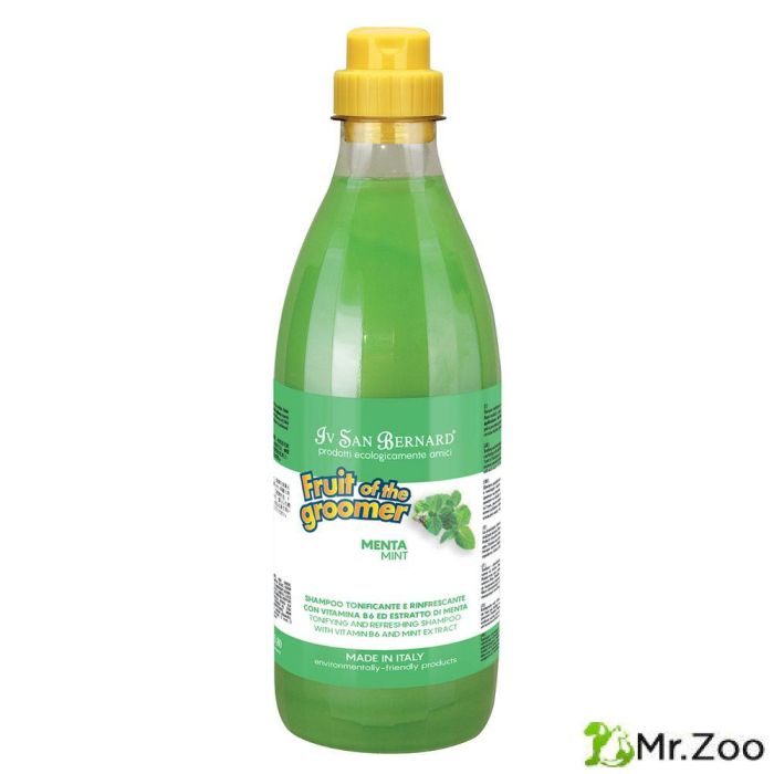 Шампунь Iv San Bernard Fruit of the Groomer Mint для любого типа шерсти с витамином В6