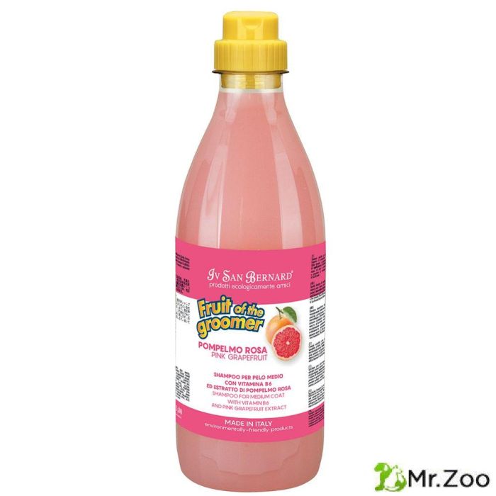 Шампунь Iv San Bernard Fruit of the Groomer Pink Grapefruit для шерсти средней длины с витаминами