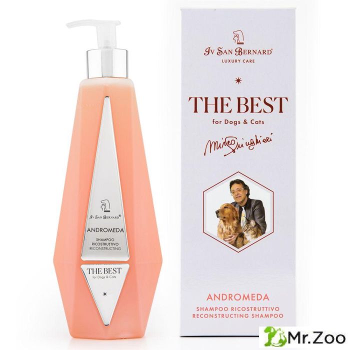 Шампунь ISB The Bestline Andromeda для выпадающей шерсти и чувствительной кожи с экстрактом шиповника
