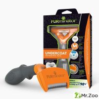 Дешеддер FURminator M62 мм для средних собак с короткой шерстью оранжевый