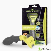 Дешеддер FURminator XS 25 мм для миниатюрных собак с длинной шерстью желтый
