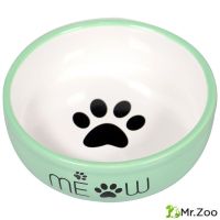 Миска Mr.Kranch керамическая для кошек MEOW 380 мл оранжевая