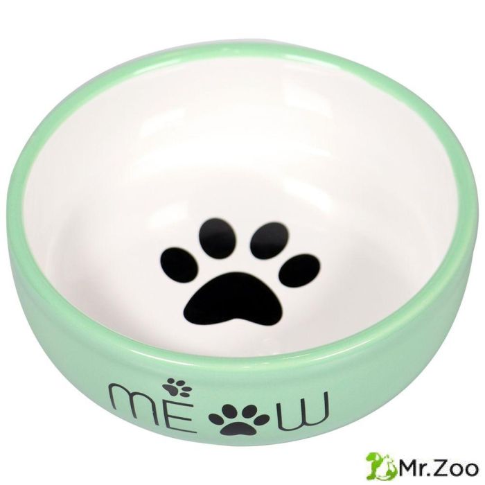 Миска Mr.Kranch керамическая для кошек MEOW 380 мл оранжевая
