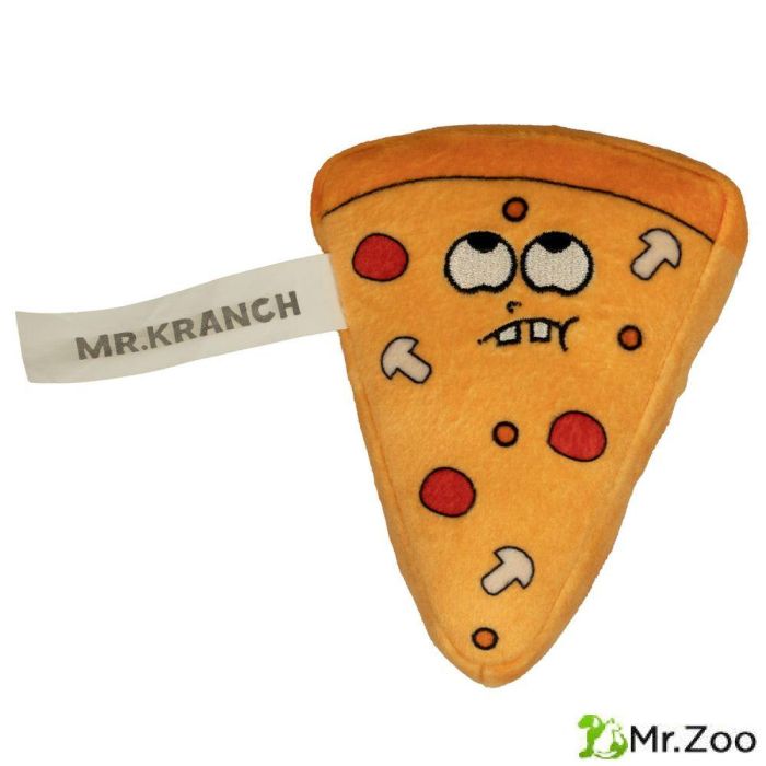 Игрушка Mr.Kranch для собак Кусочек пиццы с пищалкой 11см