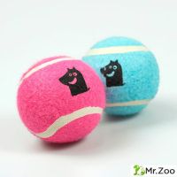 Игрушка Mr.Kranch для собак Теннисный мяч малый 6,3 см набор 2 шт голубой/розовый