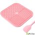 Лизательный коврик Mr.Kranch для медленного поедания силиконовый 20*20 см розовый с лопаткой