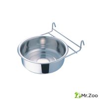Миска Mr.Kranch из нержавеющей стали с креплением для клеток и вольеров