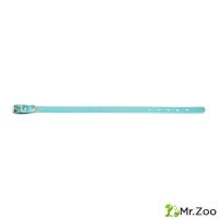 Ошейник Mr.Kranch для собак из натуральной кожи прямой 17-20см бирюзовый