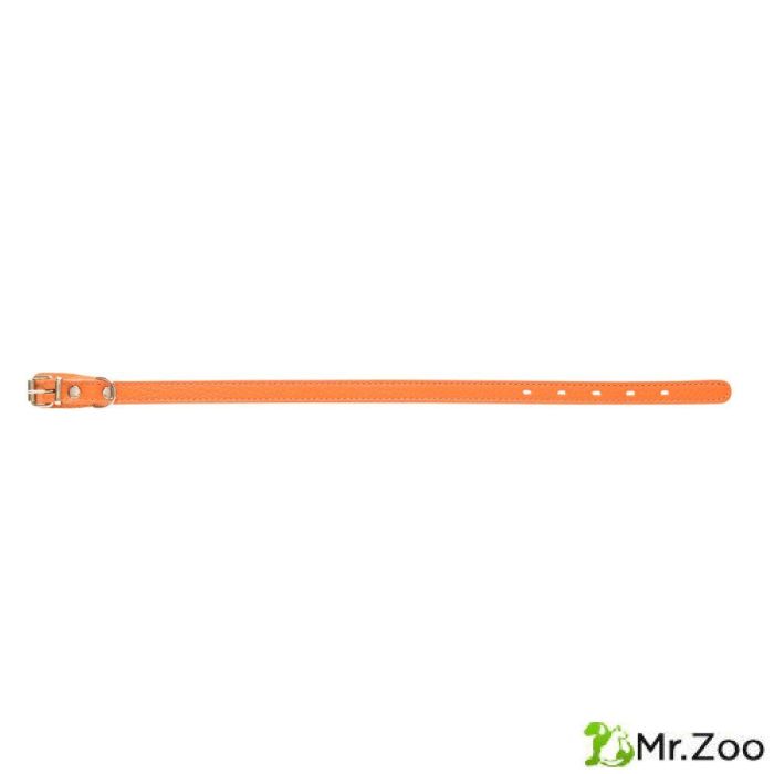 Ошейник Mr.Kranch для собак из натуральной кожи прямой 24-30см оранжевый
