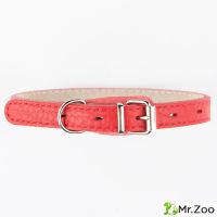 Ошейник Mr.Kranch для собак из натуральной кожи прямой 48-60см красный