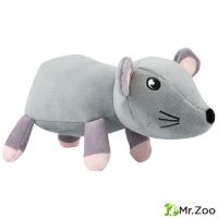 Игрушка Mr.Kranch для собак Мышь плюшевая 20 см серая