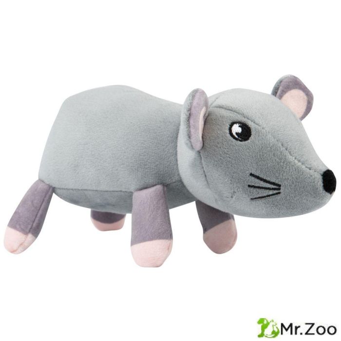 Игрушка Mr.Kranch для собак Мышь плюшевая 20 см серая