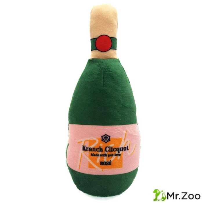 Игрушка Mr.Kranch для собак Шампанское Kranch Clicqout с пищалкой новогодняя серия новогодняя серия