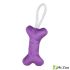 Игрушка Mr.Kranch для собак мелких и средних пород Косточка с канатом 31х9х4см фиолетовая